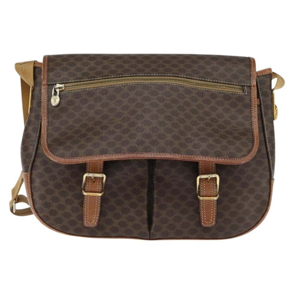 Celine Macadam Shoulder Bag Brown